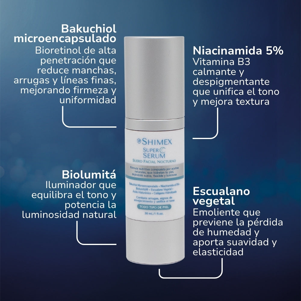 SUPER SERUM RENOVADOR + SUPER SERUM NOCTURNO