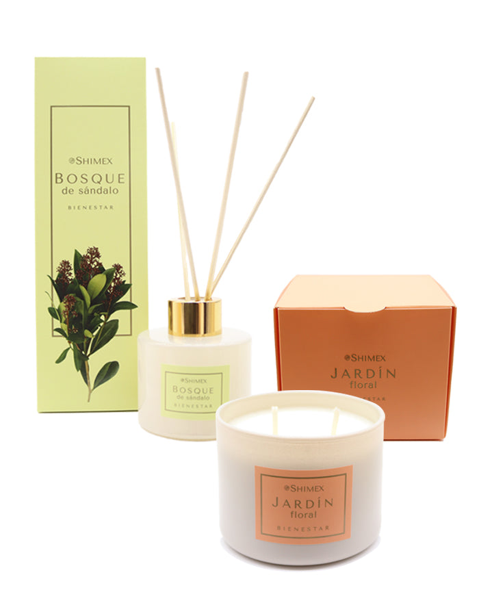 KIT VELA AROMATICA X 150 GR + DIFUSOR DE AROMA X 100 ML