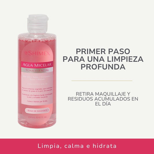 AGUA MICELAR + GEL LIMPIADOR FACIAL