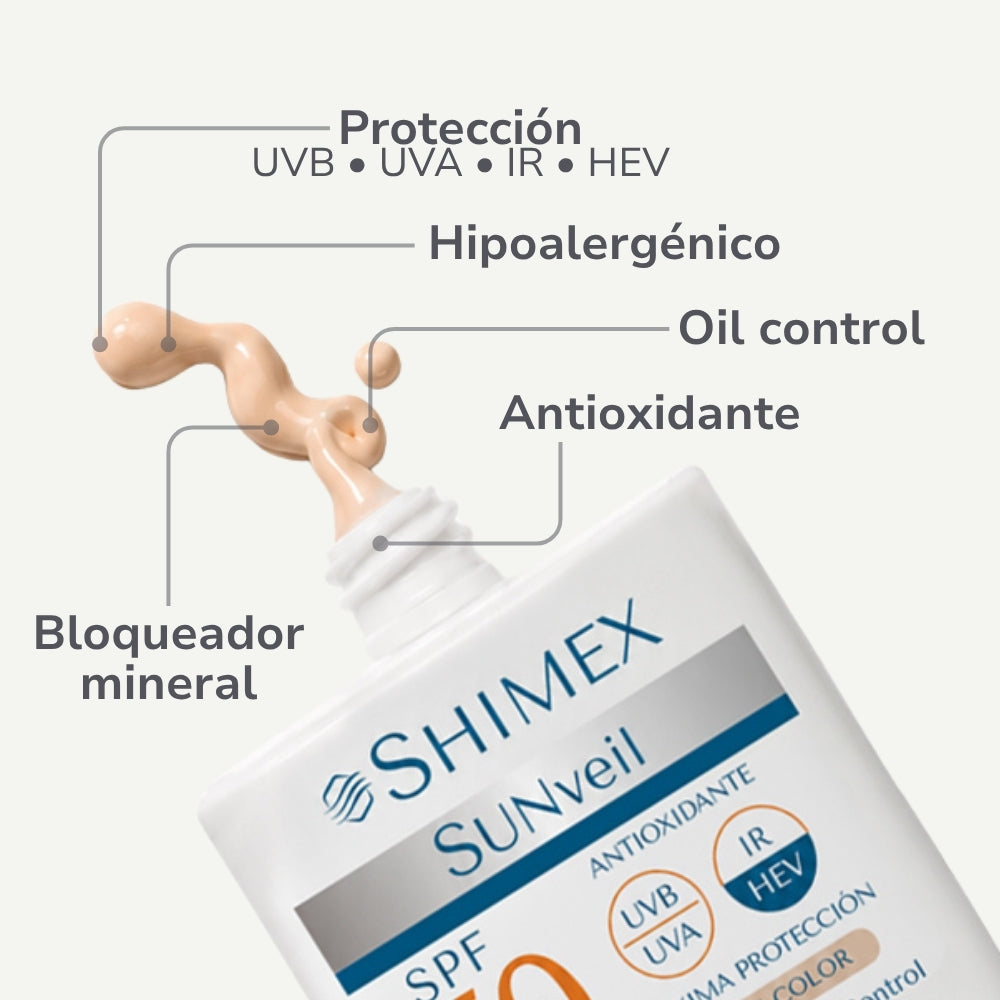 SUNveil Protector Solar Mineral SPF 50+ Con Color