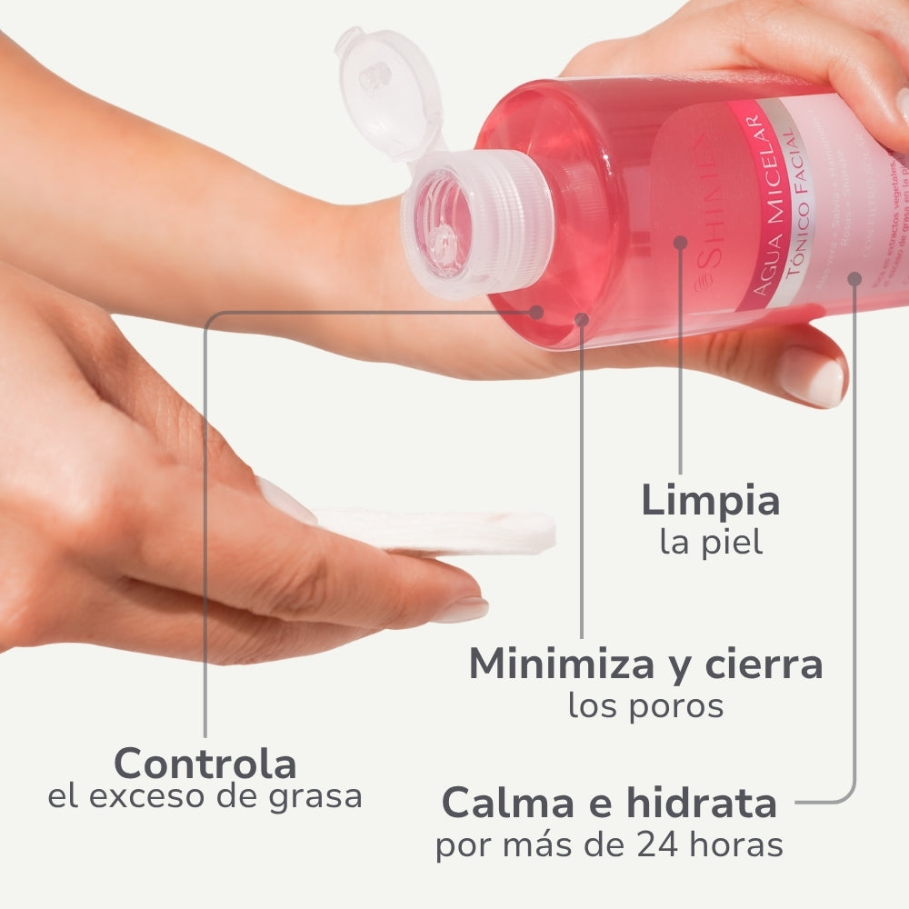 AGUA MICELAR + GEL LIMPIADOR FACIAL