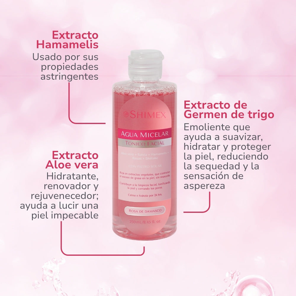 AGUA MICELAR + GEL LIMPIADOR FACIAL