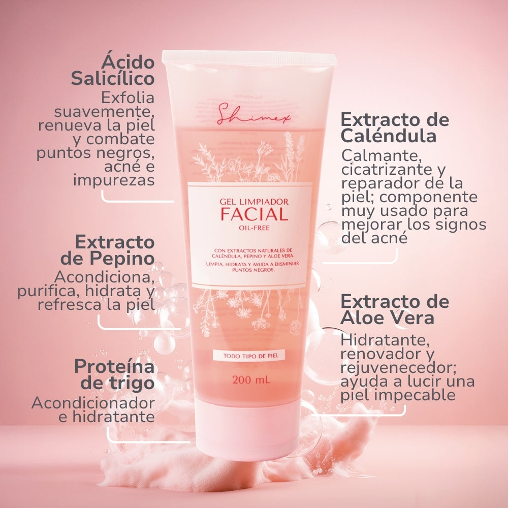 GEL LIMPIADOR FACIAL OIL-FREE X 200 ML