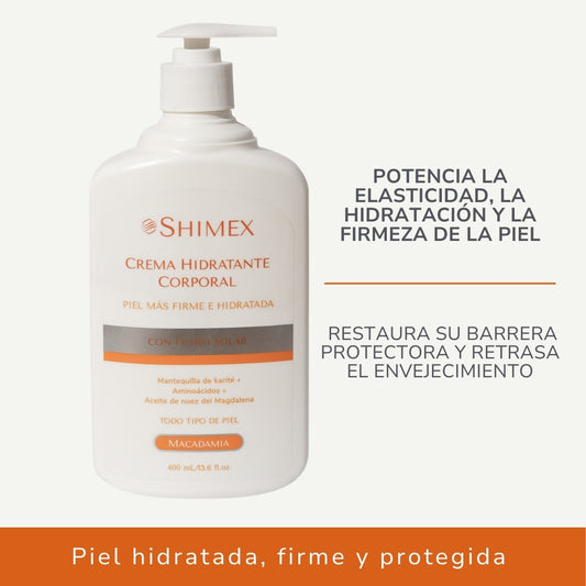 Crema Hidratante Corporal Macadamia x 400  ml